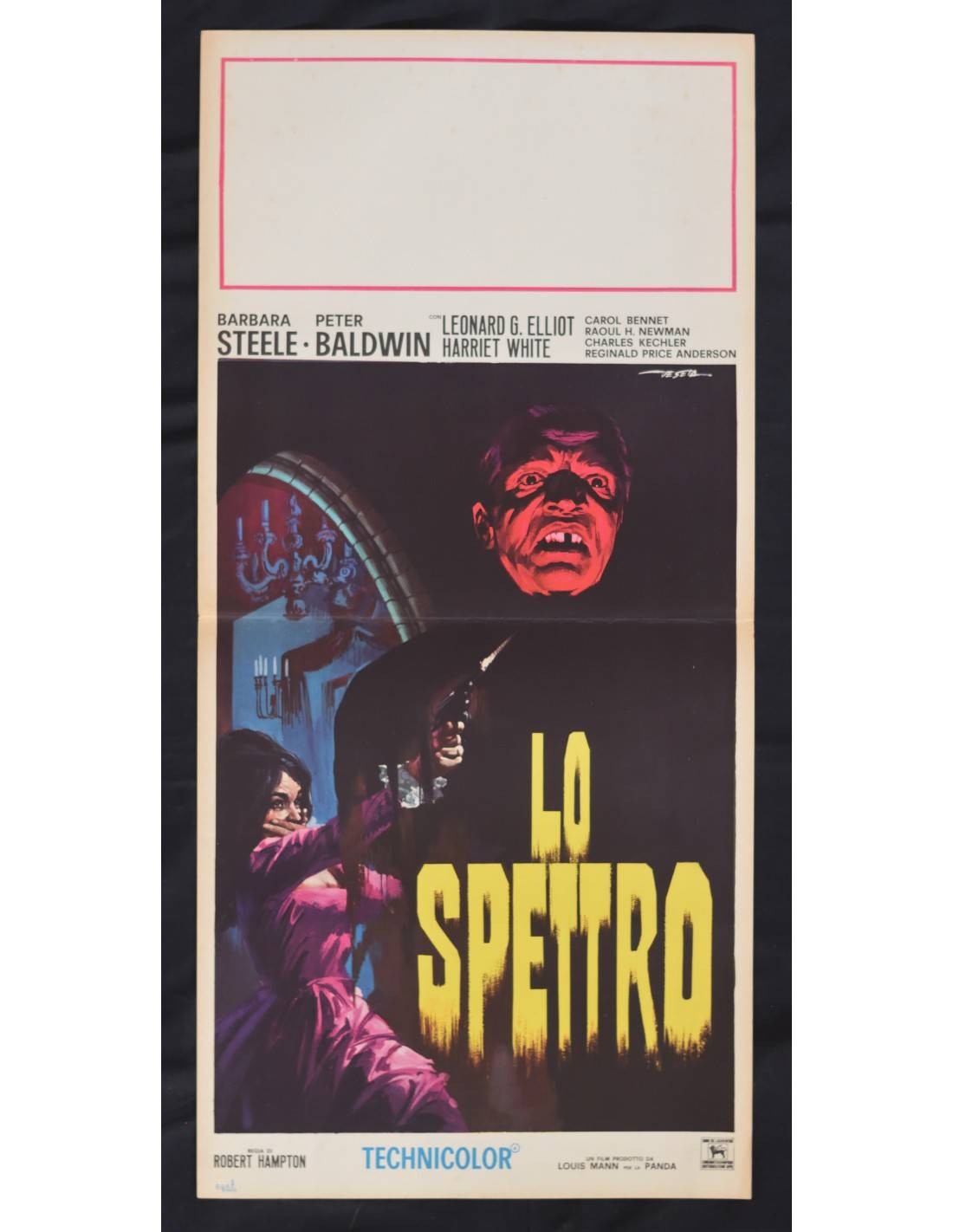 Locandina originale film Lo spettro (1963) - Regia di Riccardo Freda