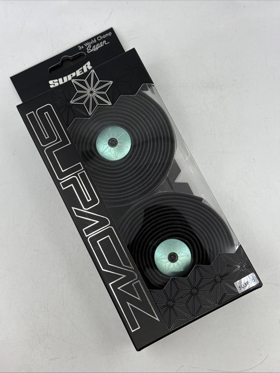 Nastro Per Manubrio SUPACAZ Bling, Super Sticky Kush, Colore Oil Slick + Nero, Per Bici Da Strada E Urban