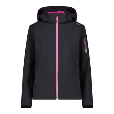 CMP Damen Softshelljacke Woman Jacket Zip Hood 39A5006 Grau