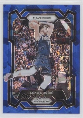 2023-24 Panini Prizm Blue Ice Prizm 96/125 Luka Doncic #110 hs9