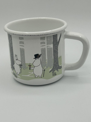 Moomin Valley enamel tea coffee cup outdoor camping in the forest