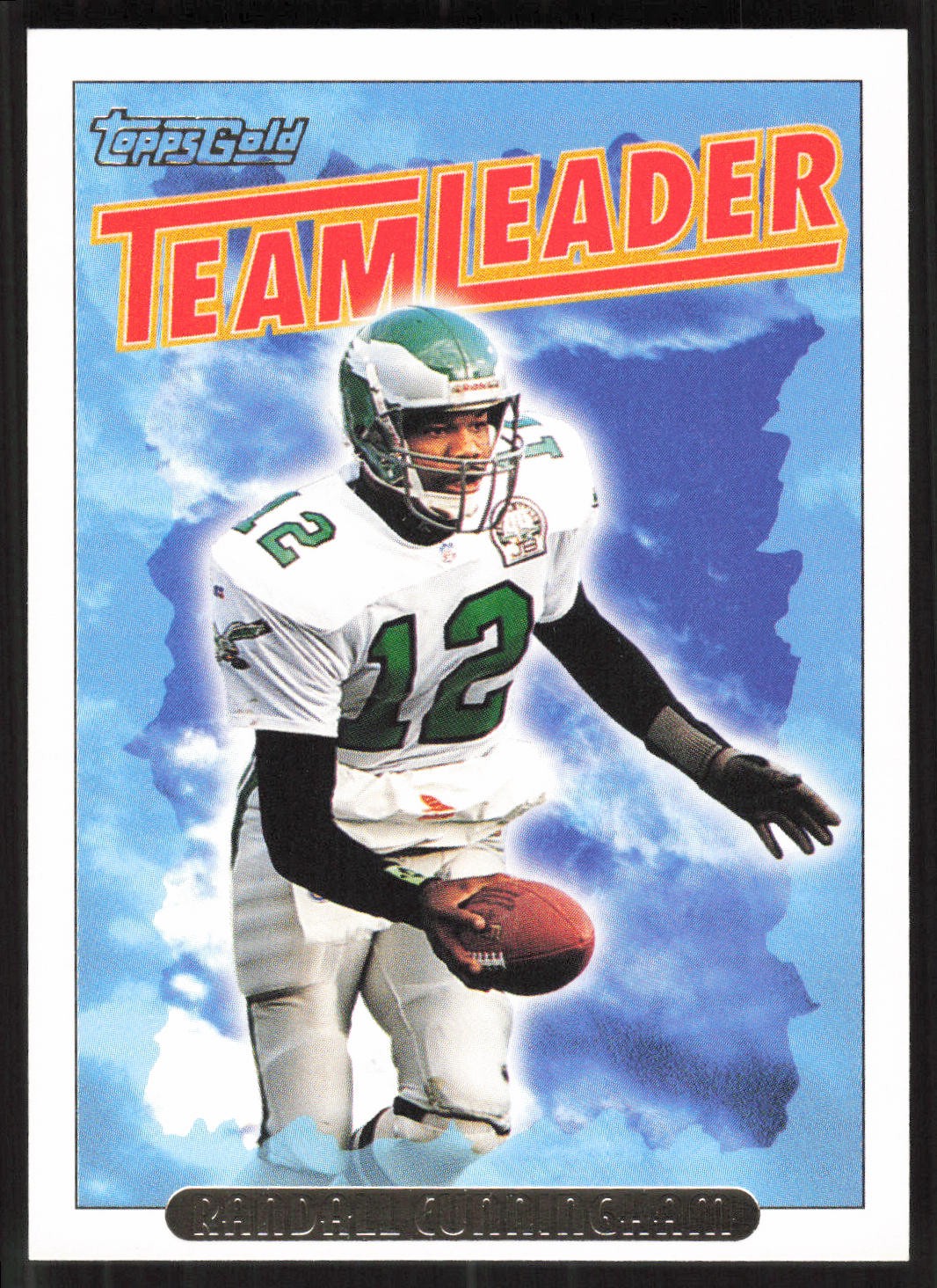 Randall Cunningham, 1993 Topps, #180, Philadelphia Eagles, Gold