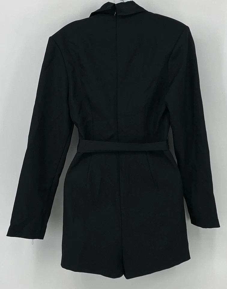 Бесконечная роза женщин контраст воротник Детский комбинезон черный подпоясанный размер средний новый с Ярлыками - Изображение 2 из 4