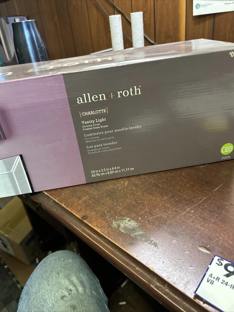 Allen roth charlotte vanity light deals
