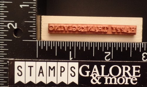 HERO ARTS RUBBER STAMPS C2861 HAPPY THANKSGIVING MESSAGE GREETING #1701 - Picture 2 of 2