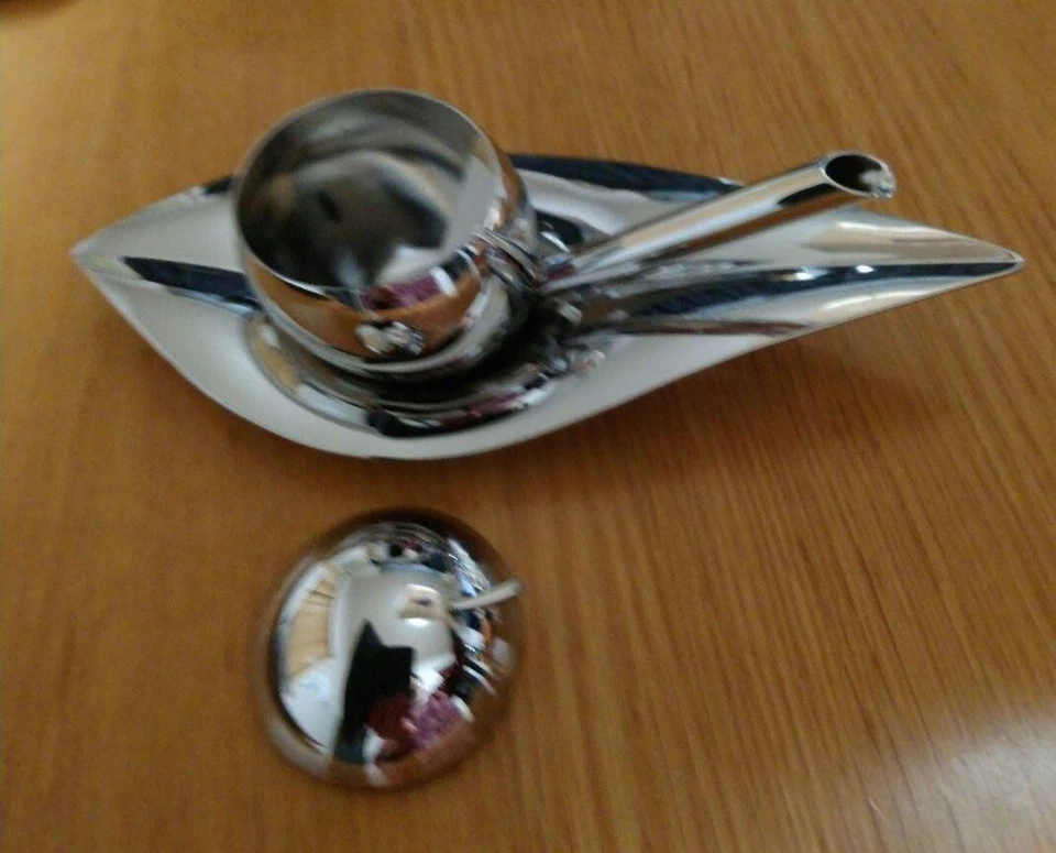 Provador de azeite ALESSI PW01 – Alessi – Acabamento espelhado de aço inoxidável 18/10 novo - Imagem 3 de 4