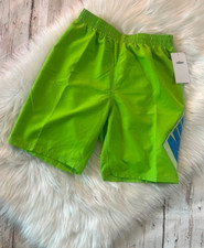 Nike Neon Green Boys Swim Shorts Size XL
