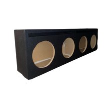 8   4-Hole Ported Speaker Enclosure Box- Black