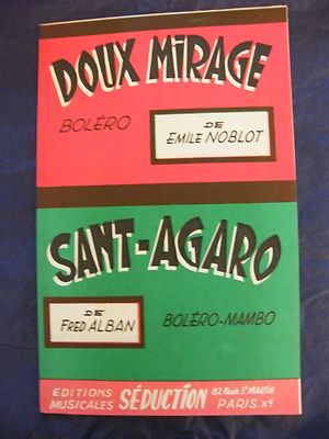 Emile Noblot Partition Boléro Manbo 1959 (Doux Mirage) Noten