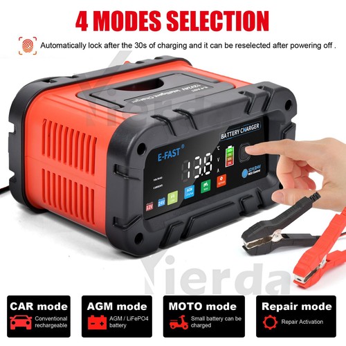 20-Amp 12V/20A 24V/10A Smart Battery Charger LiFePO4 Lead-Acid AGM GEL - Picture 6 of 16