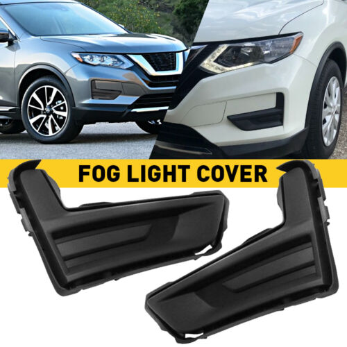 For Nissan Rogue 2017-2020 622576FL0A 622566FL0A Fog Light Cover Left+Right Side - Zdjęcie 1 z 12