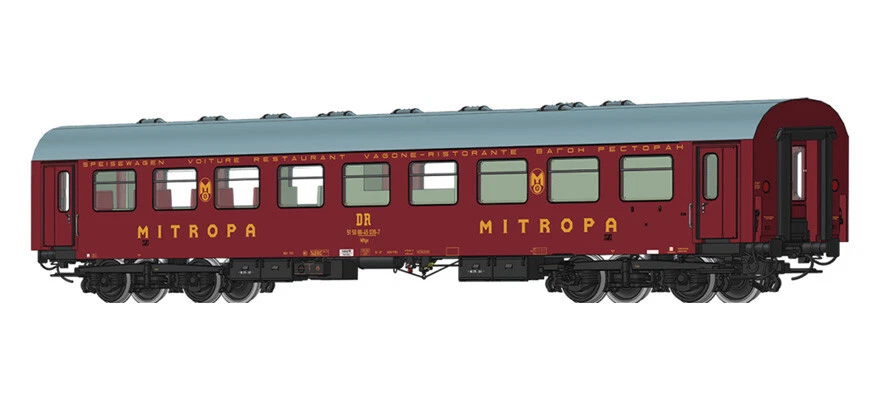 Brawa 45389 H0 Speisewagen WRge der DR, Epoche IV, NEUWARE, sehr selten - Bild 1 von 1