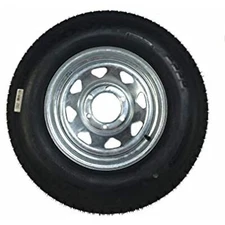 eCustomRim Trailer Tire On Rim ST225/75D15 225/75 D 15 in. LRD 6 Bolt Galvanized