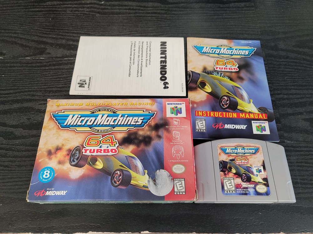 Micro Machines 64 Turbo No Car Variant N64 Complete CIB Great Shape Nintendo 64