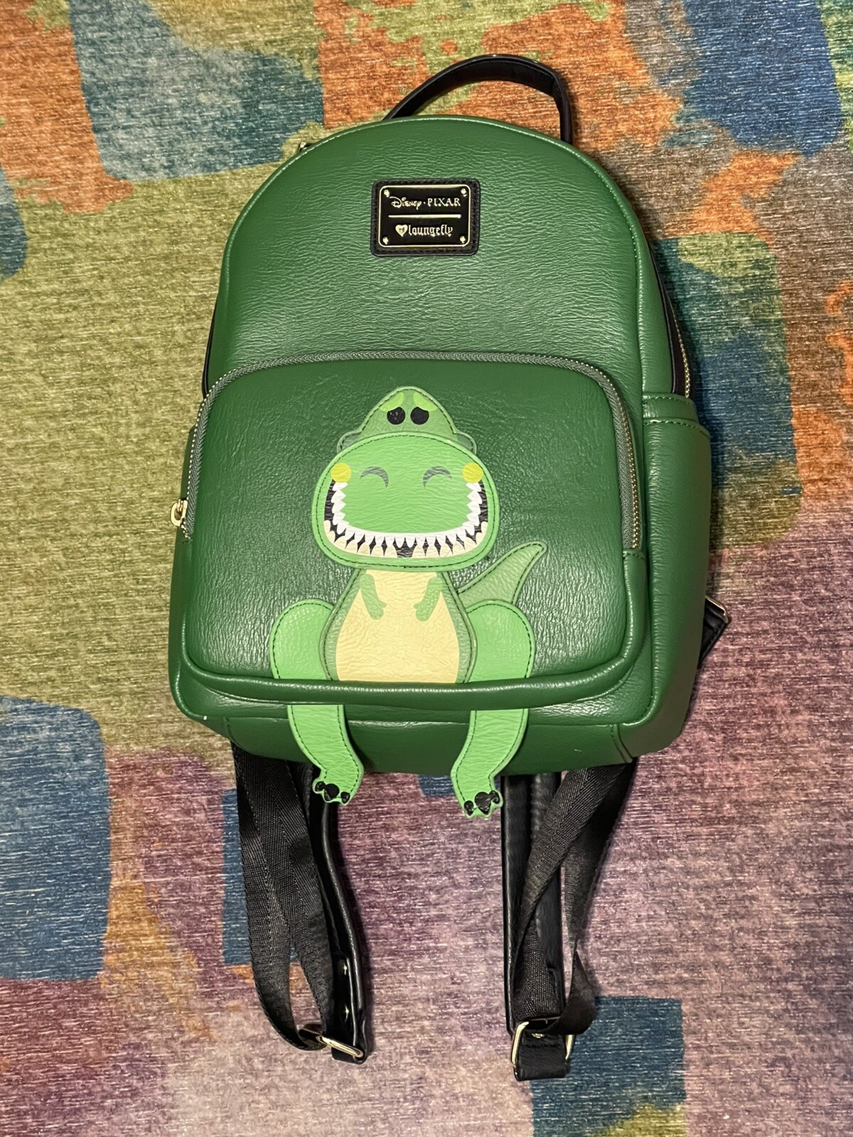 EUC Loungefly Disney Pixar Toy Story Rex mini backpac… Gem
