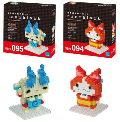 Nanoblock Yo-Kai Uhr KOMASAN oder JIBANYAN 150 Teile Sets