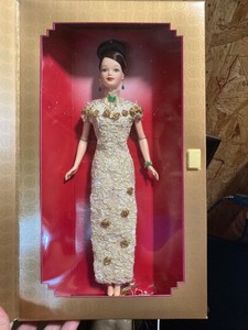 golden qipao barbie