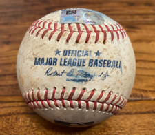 Forrest Whitley Astros Game Used Baseball 3/28/2023 vs Space Cowboys Abreu Hit