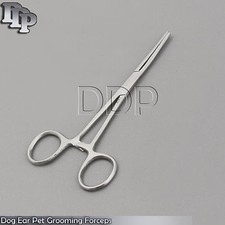 Dog Ear Puller Pet Grooming Hemostat Locking Forceps 5.5'' Straight Veterinary