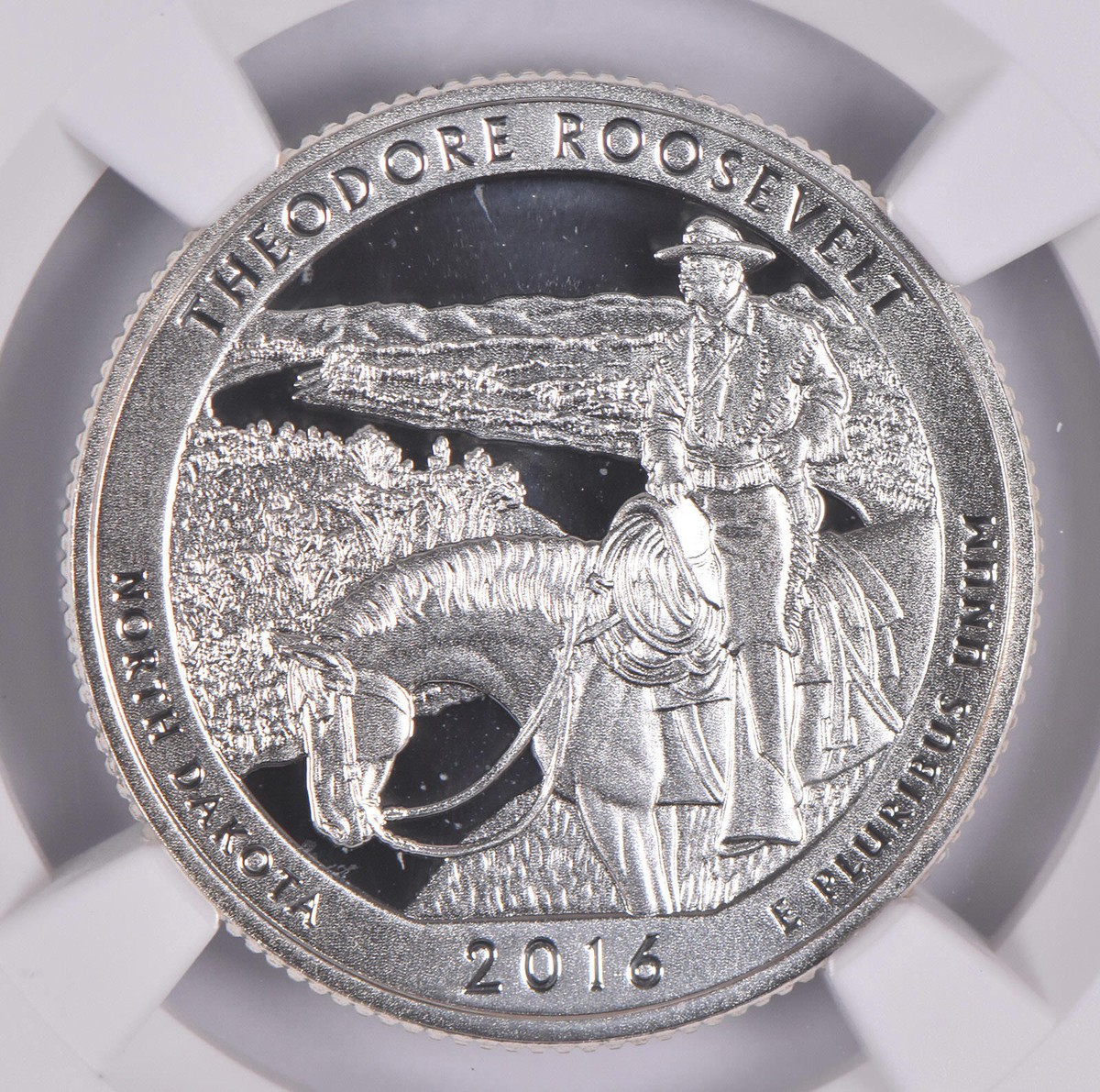 2016-S Silver ANT Theodore Roosevelt Quarter Limited Edition PF70