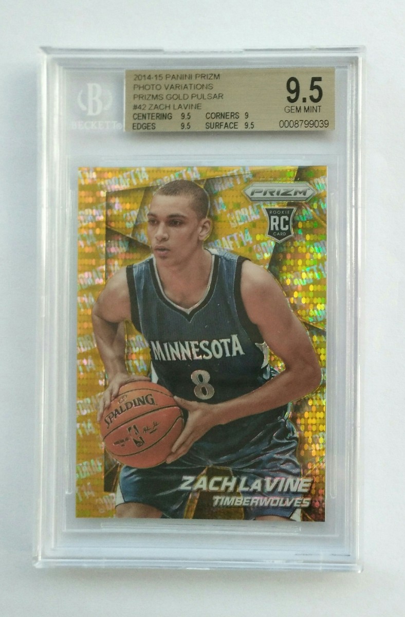 Zach Lavine 2014-15 Prizm Photo variations RC Prizm Gold Pulsar 05 