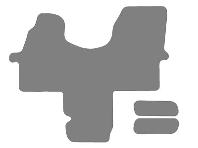 Fußmatten passend für Mercedes Sprinter Typ W906 2-Sitzer (Baujahr 2006 - 2