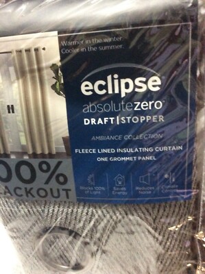 Eclipse absolutezero Fleece Lined Insulating Blackout Curtain 50''x 95''  
