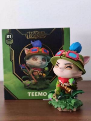 LOL Official League of Legends Mini Statue Pvc The Swift Scout Teemo Toys Model