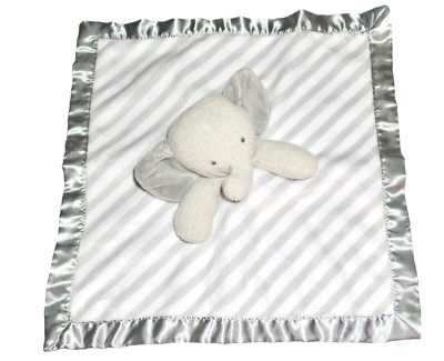 WIE NEU * Cloud Island Elefant weiß grau Schmusetuch Schnuffeltuch Kuscheltuch