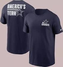 Dallas Cowboys Men's Nike Blitz Back Slogan Cotton Tee - New With Tags!