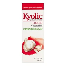 Kyolic Organic Aged Garlic Liquid Supplement for Cardiovascular Health 2 fl oz