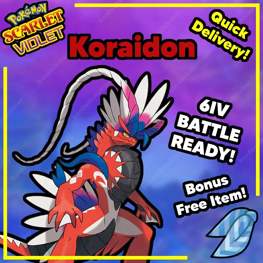 Koraidon (6IV, Battle Ready) – Pokemon Scarlet and Violet