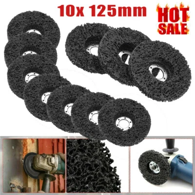10x Rostio CSD Scheibe CBS Grob-Reinigungsscheibe 125mm Winkelschleifer Schwarz - Bild 1 von 4