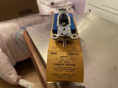 HUBBELL HBL1201L Lock Switch NO KEY (BS-487)