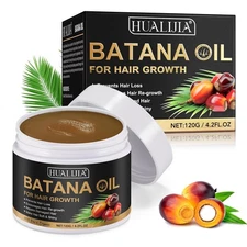 Raw Batana Oil for Hair Growth and Repair, 100% Pure Dr. Sebi Unrefined... 