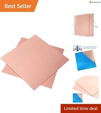 99.9 Pure Copper Sheets - 4x4in, 18 Gauge, 2 pcs