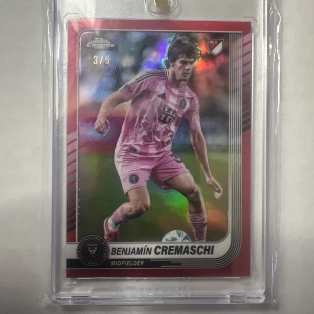 2025 Topps Chrome MLS Benjamin Cremaschi True Red 3/5 SSP