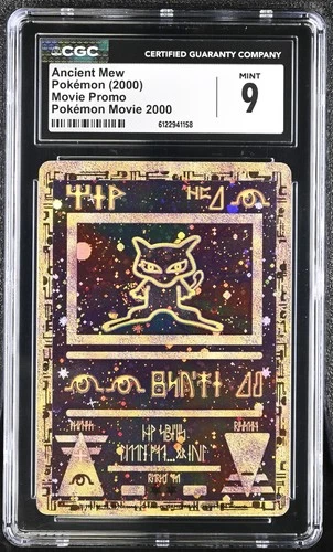 CGC 9 Ancient Mew 2000 Movie Promo Reverse Holo Pokemon Card