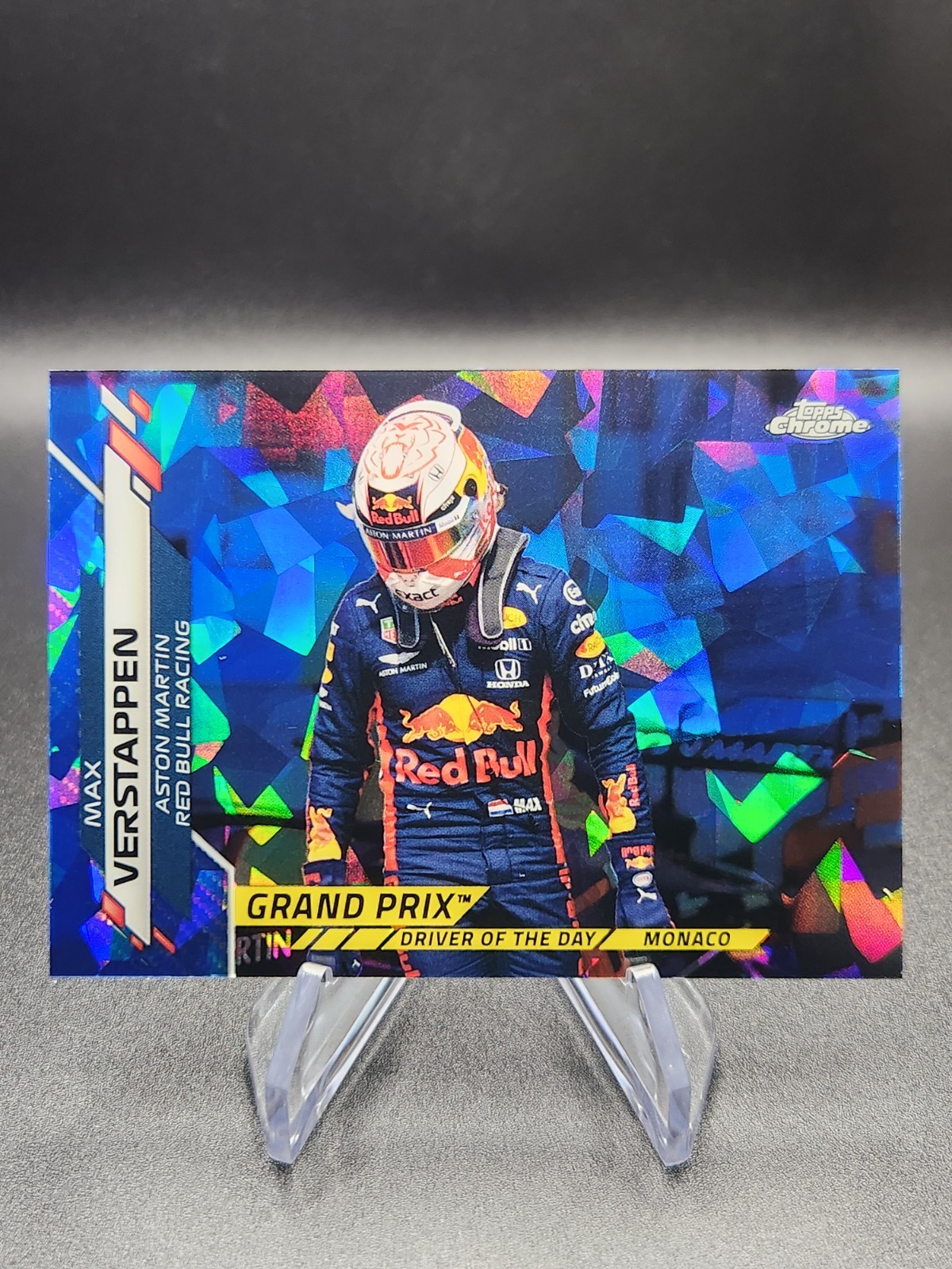2020 Topps Chrome Sapphire F1 Driver of the Day Monaco Max Verstappen #159