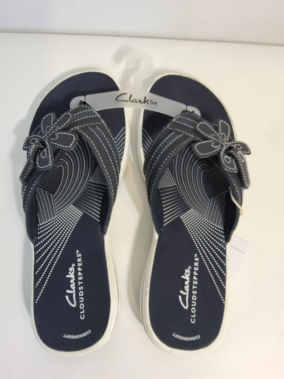 Cloudsteppers by Clarks sandali donna BrinKley Flora H blu navy tanga