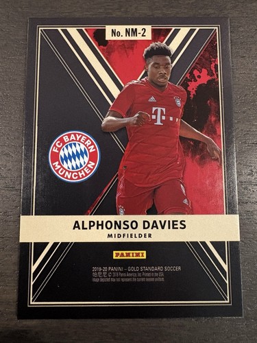 2019-20 Panini Gold Standard Newly Minted Alphonso Davies /149 FC Bayern Munich - Picture 4 of 4