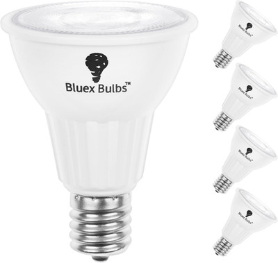 4 Pack R14 LED Bulb 6W E17 Base Mini Spotlight Floodlight Light Bulb Dimmable Wh