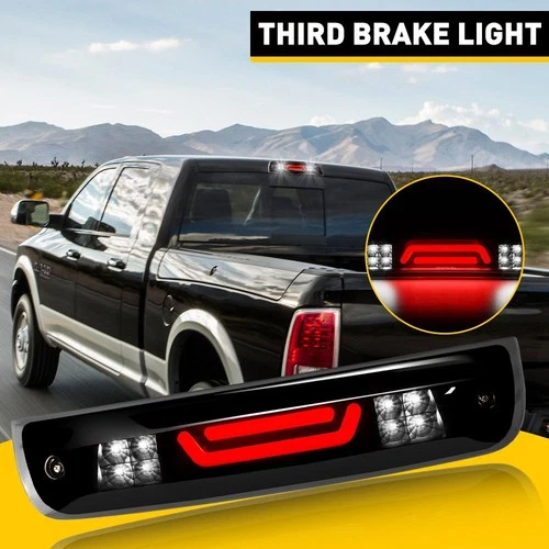 For Ram Dodge 1500 2500 2009-18 Red LED Tube Smoke Third Brake Light Cargo