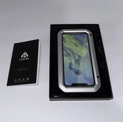 Love Mei IPHONE XS Hybrid Aluminum Silicone Gorilla Armor Heavy Cover Case
