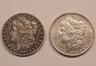 1886 and 1901-O Morgan Silver Dollars $2 90% Silver FREE SHIPPING