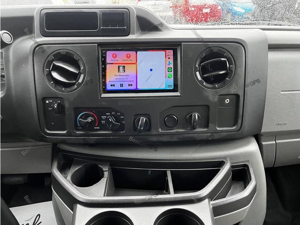 64G Android 15 Carplay Car Radio Stereo Sat Nav 7" For Ford E150 E250 2009-2014 Foto 4 de 4