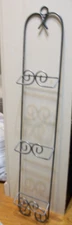 Silver Metal Triple Plate Holder Wall Rack Hanging Stand Holds 3 Plates Large