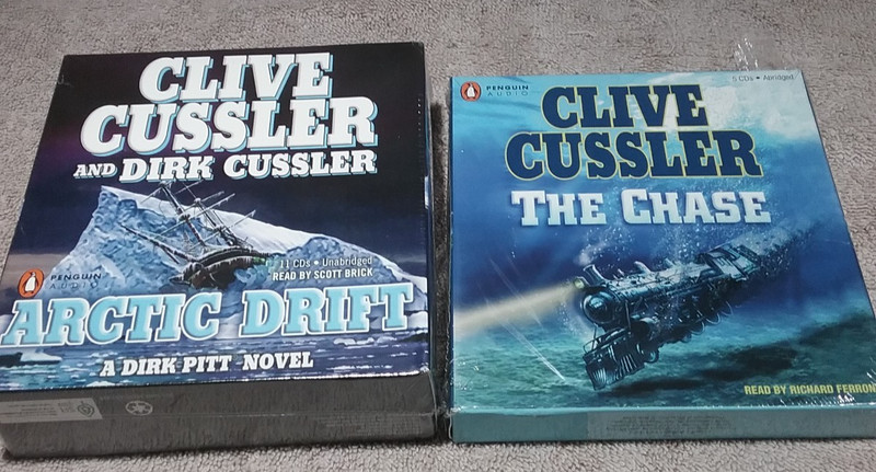 Clive Cussler - The Chase (5 CD's), Arctic Drift (11 CD's)   Audio Book Sets
