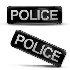 3D silicone doming sticker decorative police for car motorcycle helmet KS 74