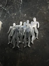 Vintage Modernist Sterling Silver People Alien Brooch Pin Taxco Estate 925 2.5"